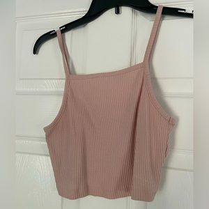 Aeropostale mauve dusty pink Cami crop top ribbed size small